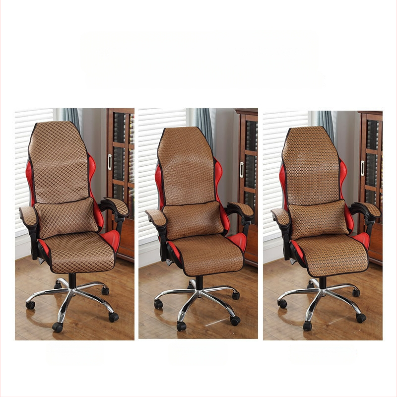 Nyári e-sport szék párna, rattan és bambusz anyag, EPE töltőanyag, pastorális stílus