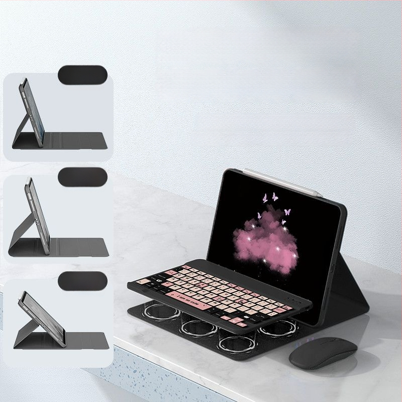 Zaštitna futrola s tipkovnicom za Apple iPad Pro 11, 11‑tipkovnica s numeričkim keypadom, Bluetooth, crtani dizajn