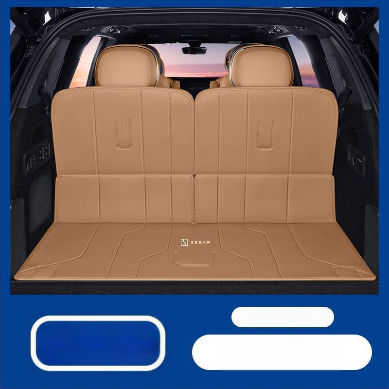 Zeekr 9X bagāžnieka paklājs ar apkārtējo aizsardzību un aizmugures sēdekļa aizsardzību, elpojošs iekšējais piederums, iespēja logotipu drukāšanai