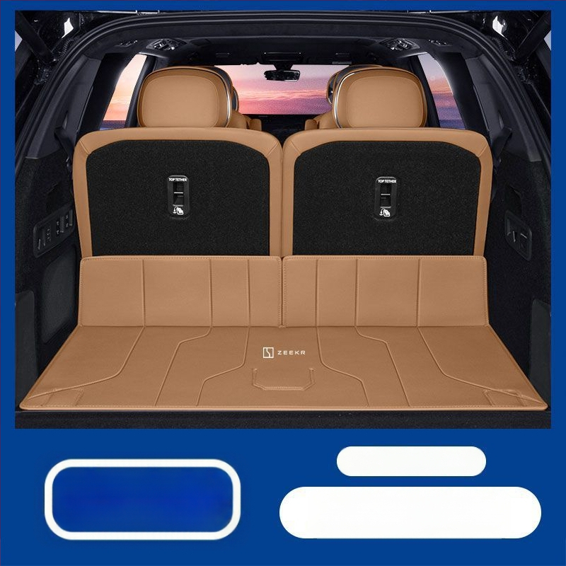 Zeekr 9X bagāžnieka paklājs ar apkārtējo aizsardzību un aizmugures sēdekļa aizsardzību, elpojošs iekšējais piederums, iespēja logotipu drukāšanai