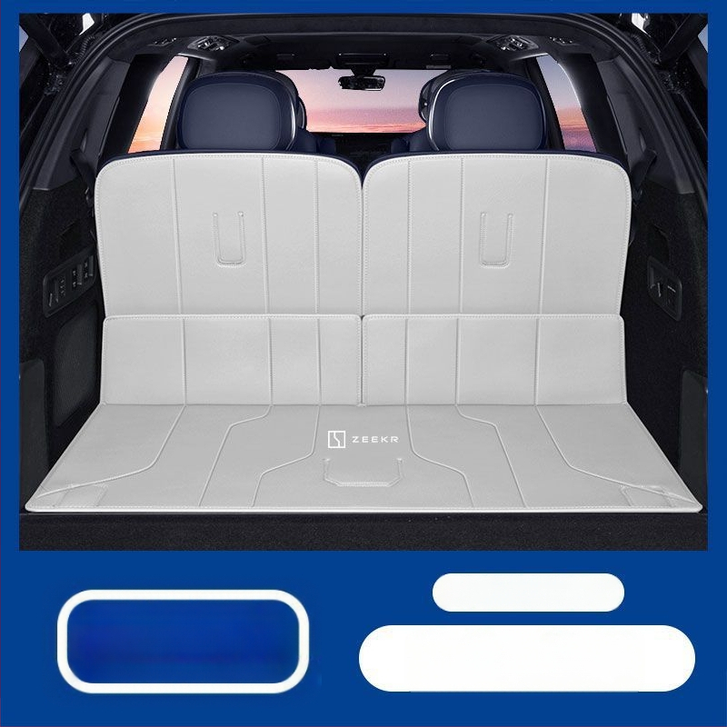 Zeekr 9X bagāžnieka paklājs ar apkārtējo aizsardzību un aizmugures sēdekļa aizsardzību, elpojošs iekšējais piederums, iespēja logotipu drukāšanai