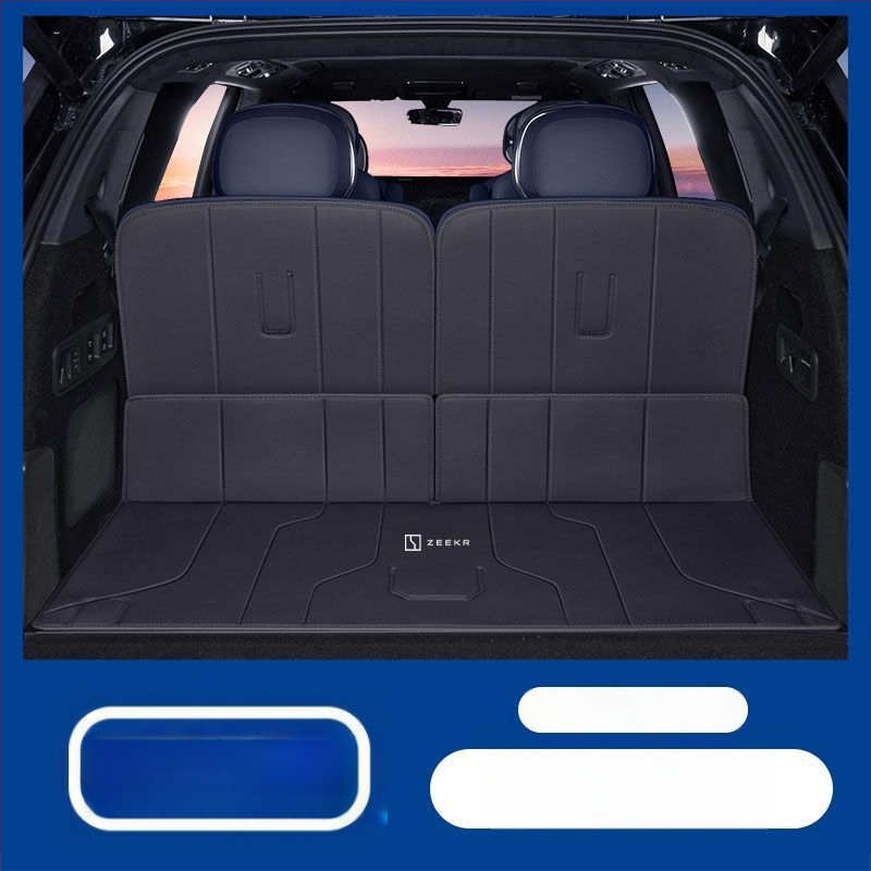 Zeekr 9X bagāžnieka paklājs ar apkārtējo aizsardzību un aizmugures sēdekļa aizsardzību, elpojošs iekšējais piederums, iespēja logotipu drukāšanai
