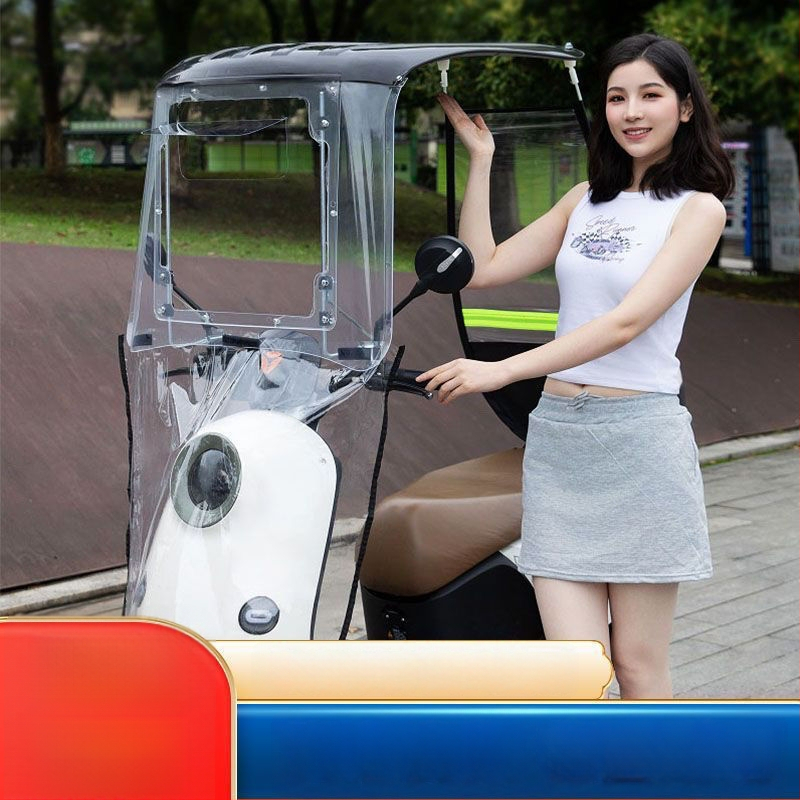 Jármű szélvédő parasol — kopásálló, elektromos járművekhez, motorkerékpárokhoz és robogókhoz