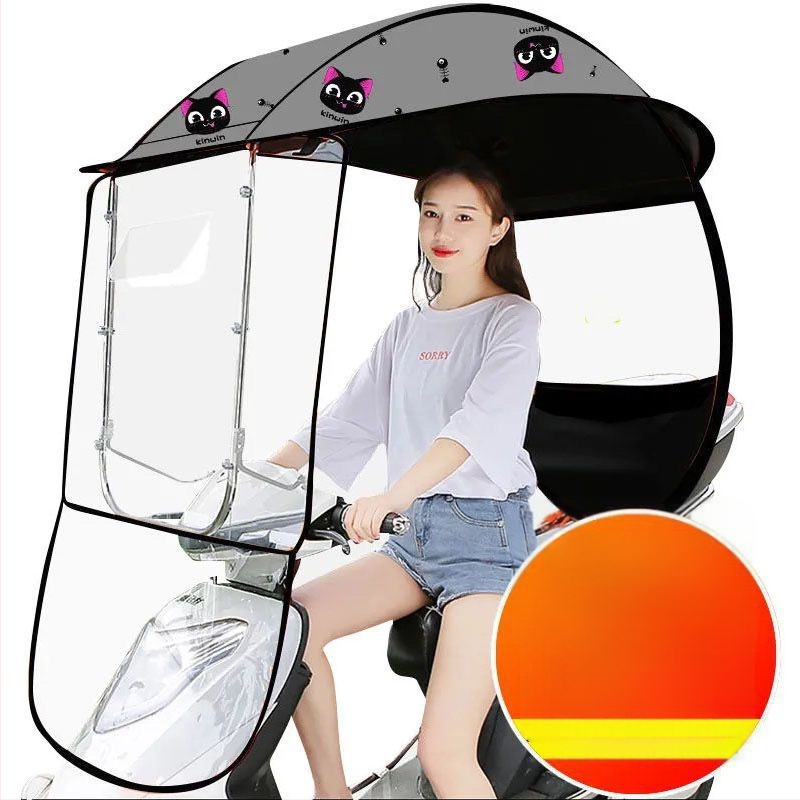 Jármű szélvédő parasol — kopásálló, elektromos járművekhez, motorkerékpárokhoz és robogókhoz