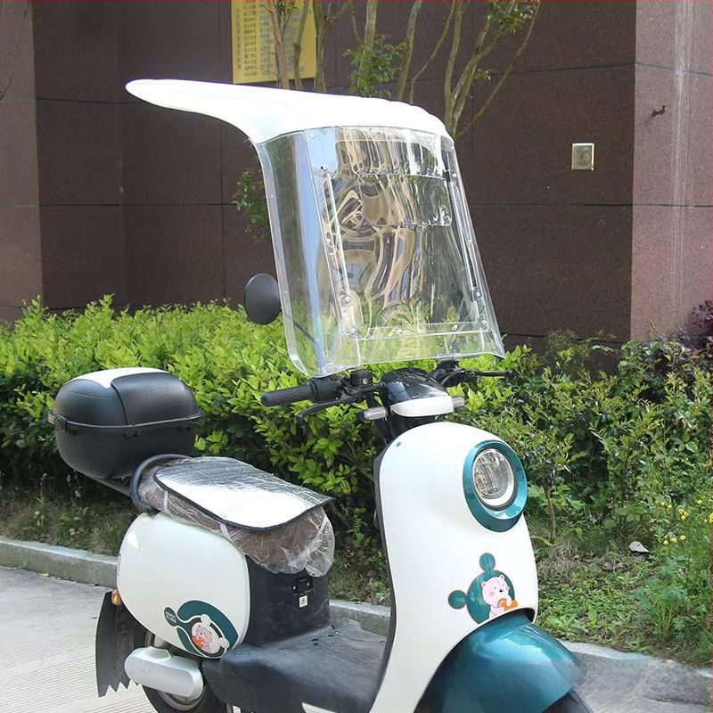 Jármű szélvédő parasol — kopásálló, elektromos járművekhez, motorkerékpárokhoz és robogókhoz