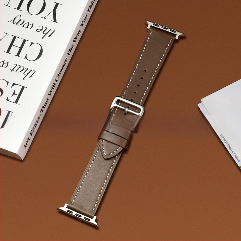 Kaiš za Apple Watch, 22 mm, koža prvog sloja goveda, službeni model, svestran