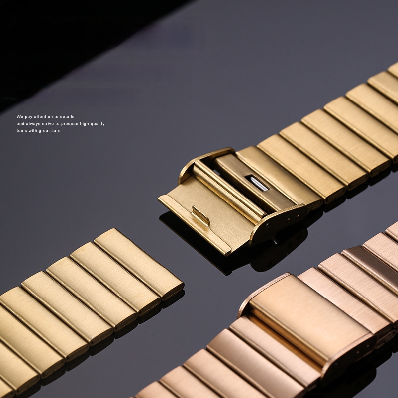 Каишка за часовник от неръждаема стомана за Samsung, Apple Watch и Huawei – 20 мм и 22 мм, катарама тип пеперуда