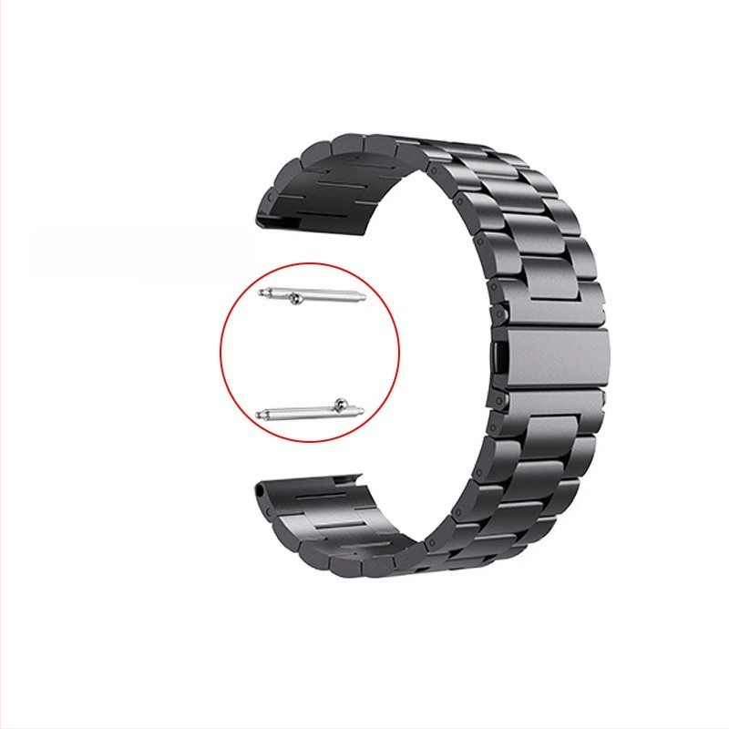 Haihan стоманена каишка за часовник — съвместима с Apple Watch, Samsung и Casio; интерфейс 20/22 мм; тегло 60 г; закопчалка катарама; бизнес стил