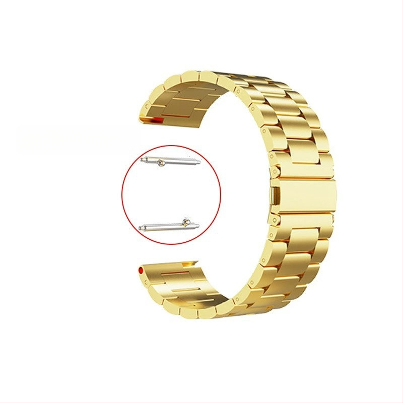 Haihan стоманена каишка за часовник — съвместима с Apple Watch, Samsung и Casio; интерфейс 20/22 мм; тегло 60 г; закопчалка катарама; бизнес стил