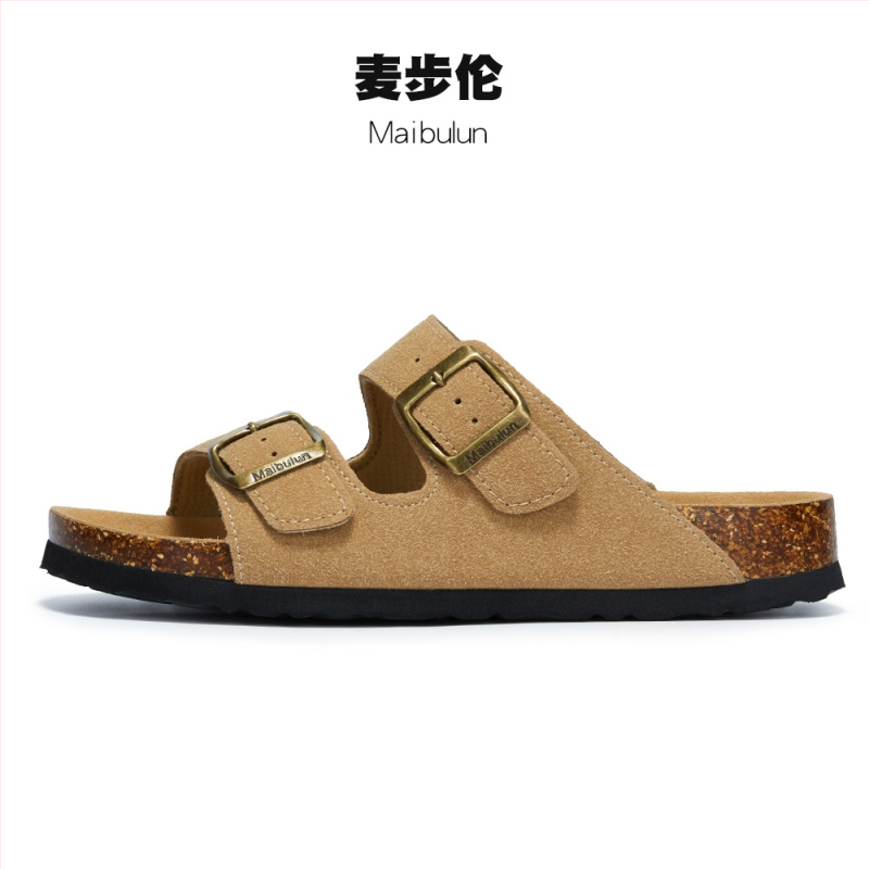 McProm kamštinės šlepetės, neslystanti EVA pada, matinė viršutinė dalis, tinklinis vidus, suaugusiems, vienos spalvos, plokščias padas