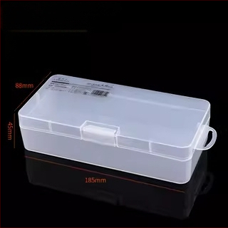 Skaidri plastikinė laikymo dėžutė elektroninėms dalims ir varžtams — plokštėms skirtas organizatorius su tvirtu rėmu