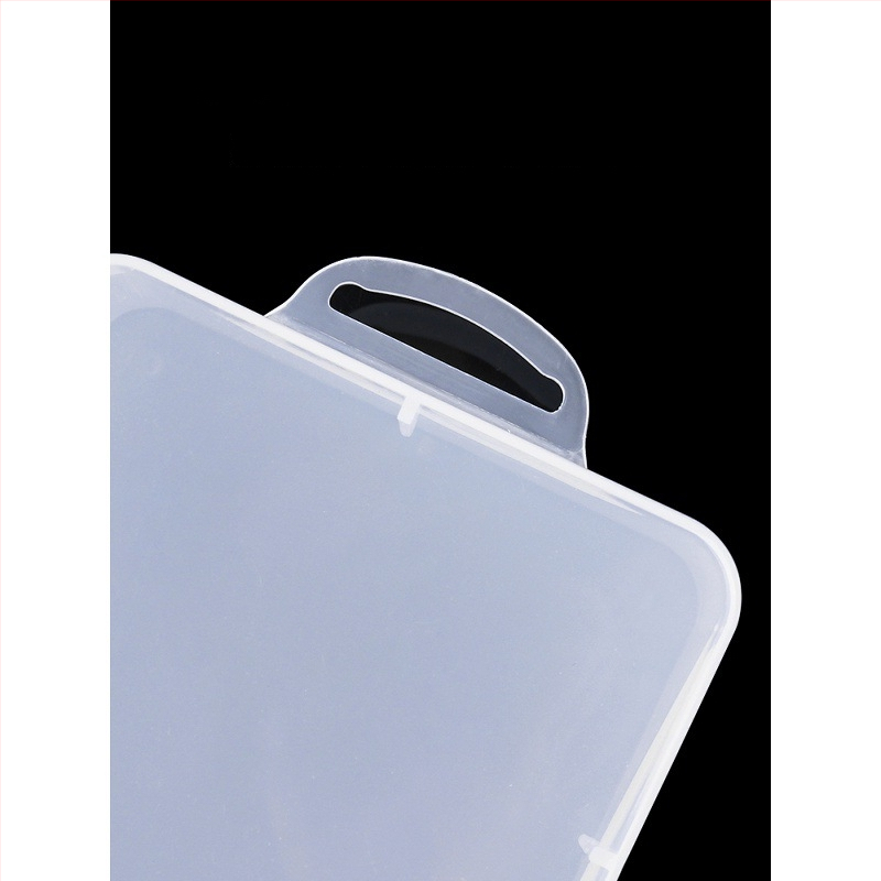 Skaidri plastikinė laikymo dėžutė elektroninėms dalims ir varžtams — plokštėms skirtas organizatorius su tvirtu rėmu