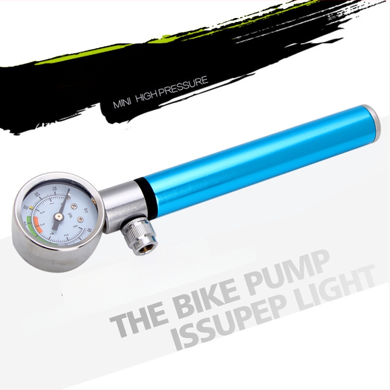 Rokas mini velosipēda sūknis – Alumīnija sakausējums, hidrauliskais manometrs, Pielāgojama, Jumping Fruit