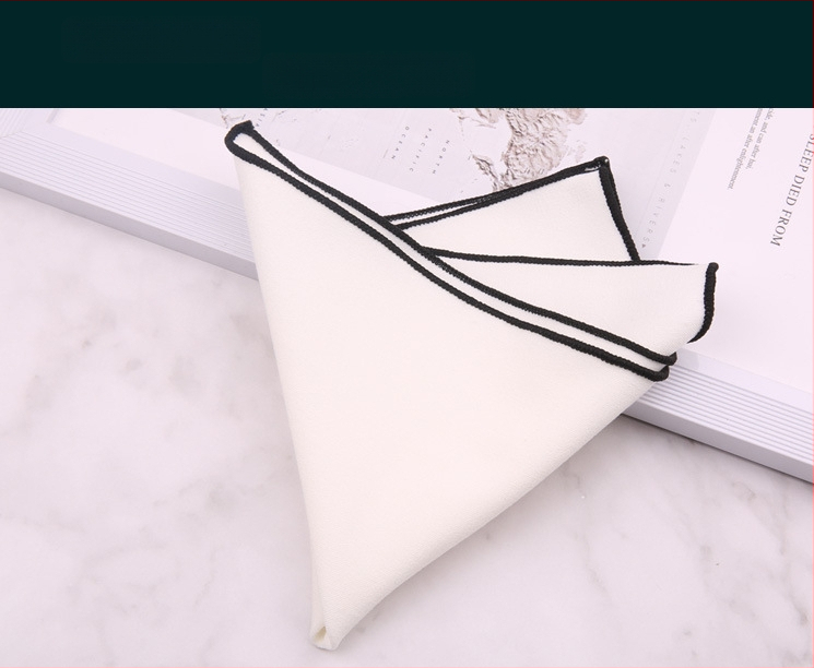 Kabatas lakatiņš no kokvilnas, vienkrāsains, jacquard, stilīgs