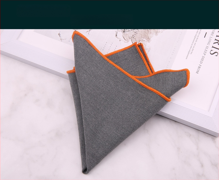 Kabatas lakatiņš no kokvilnas, vienkrāsains, jacquard, stilīgs