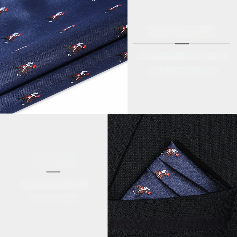 Kabatas lakatiņš ar izšūtu karikatūru dzīvnieku motīvu, poliesters, izšuvums, dizains atbilst kaklaitei, standarta kaklaites platums