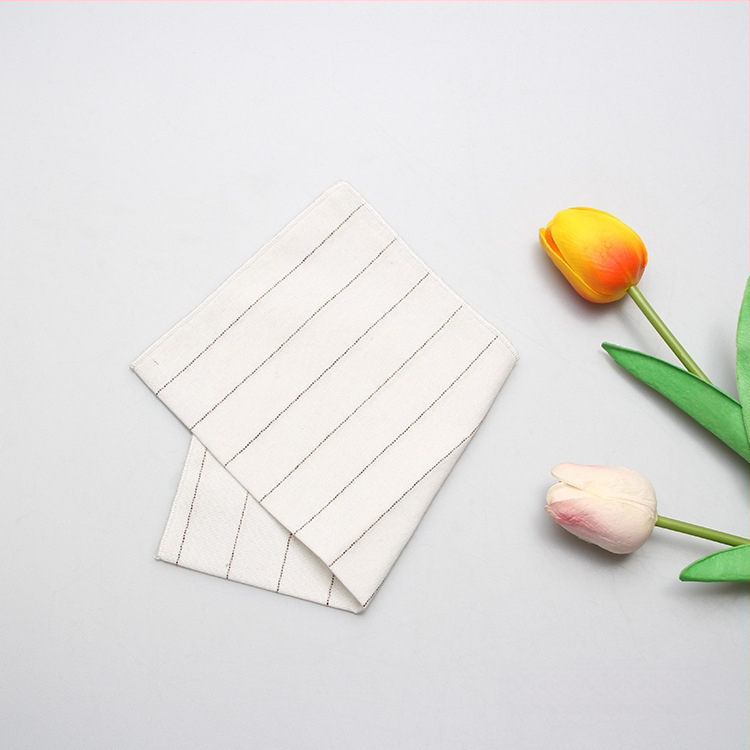 Kabatas lakatiņš no kokvilnas džakarda, pruhots un vienkrāsains raksts, vīrietim, Ler zīmols, pavasaris 2023