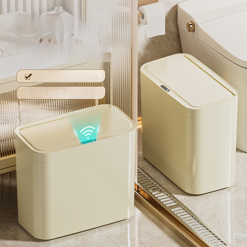 Nutikas induktsiooniga avanev prügikast, 13–17 L, PP, sobib elutoale, magamistuppa, kontorile, hotellile ja köögile