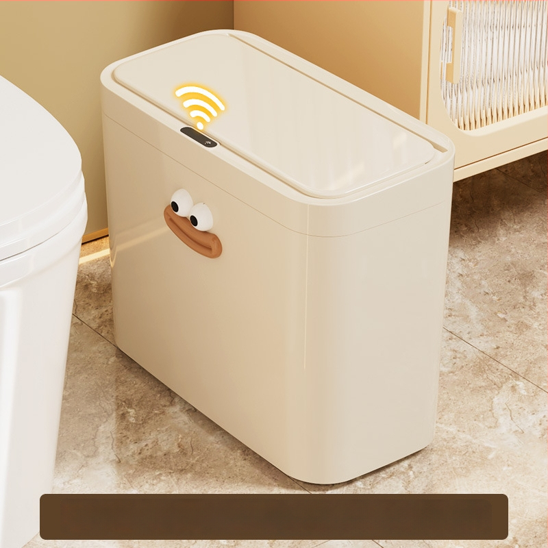 Nutikas induktsiooniga avanev prügikast, 13–17 L, PP, sobib elutoale, magamistuppa, kontorile, hotellile ja köögile