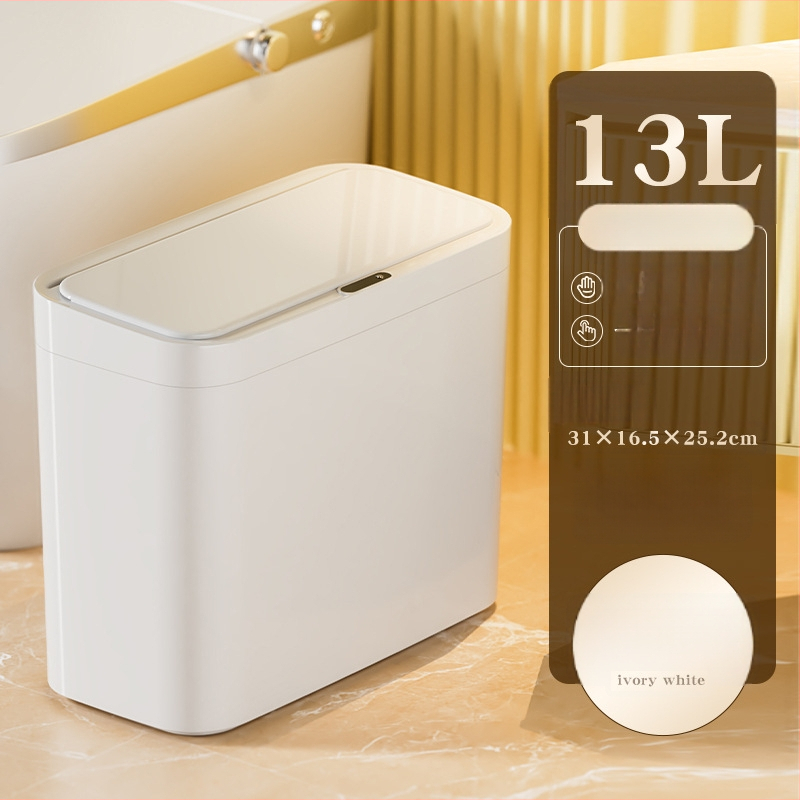 Nutikas induktsiooniga avanev prügikast, 13–17 L, PP, sobib elutoale, magamistuppa, kontorile, hotellile ja köögile