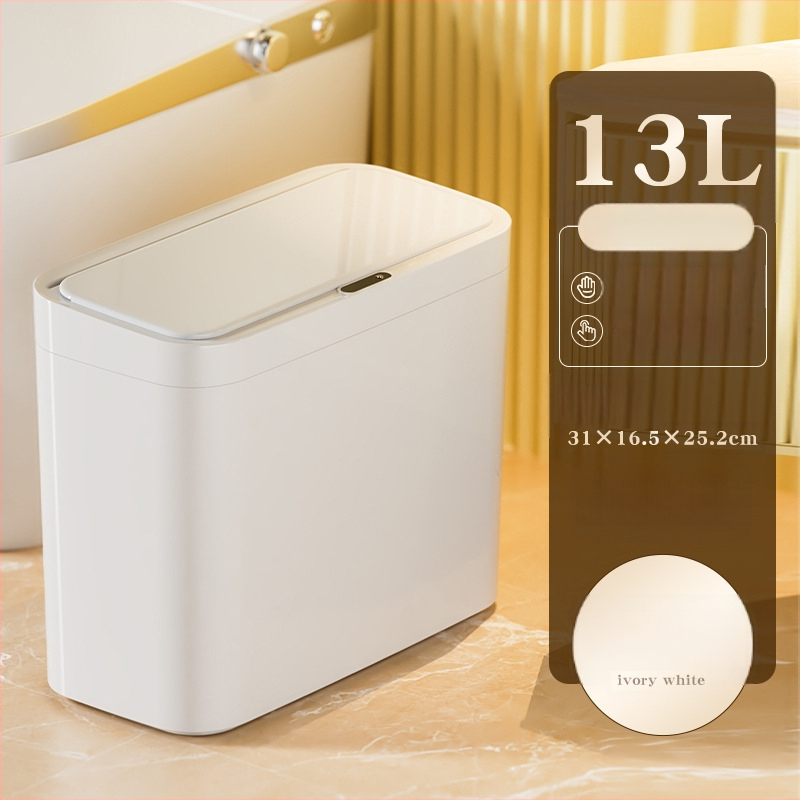 Nutikas induktsiooniga avanev prügikast, 13–17 L, PP, sobib elutoale, magamistuppa, kontorile, hotellile ja köögile