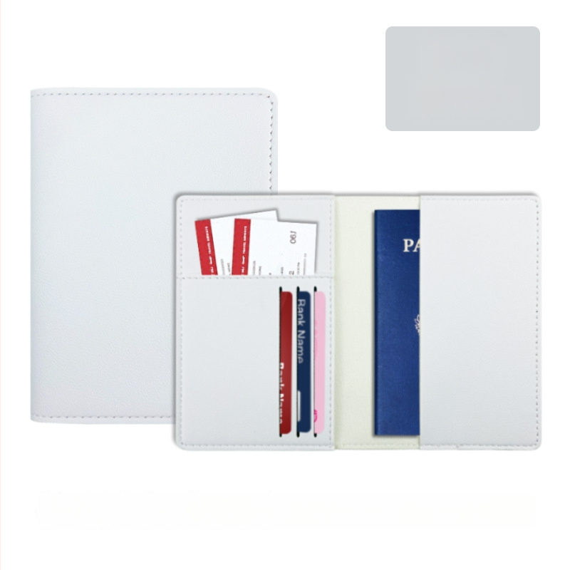 Θήκη διαβατηρίου από PU δέρμα με επένδυση πολυεστέρα, μονόχρωμο σχέδιο, κατάλληλη για άνδρες και γυναίκες