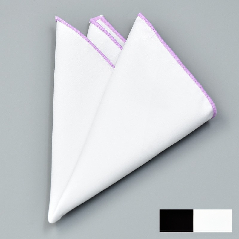 Kokvilnas kabatas lakatiņš uzvalkam, monohromatisks raksts, Jacquard audums, kokvilnas odere