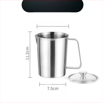 Huisheng 304 rozsdamentes acél mérőcsésze skálával – konyhai sütéshez mérőedény és kanál