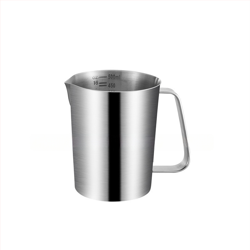 Huisheng 304 rozsdamentes acél mérőcsésze skálával – konyhai sütéshez mérőedény és kanál