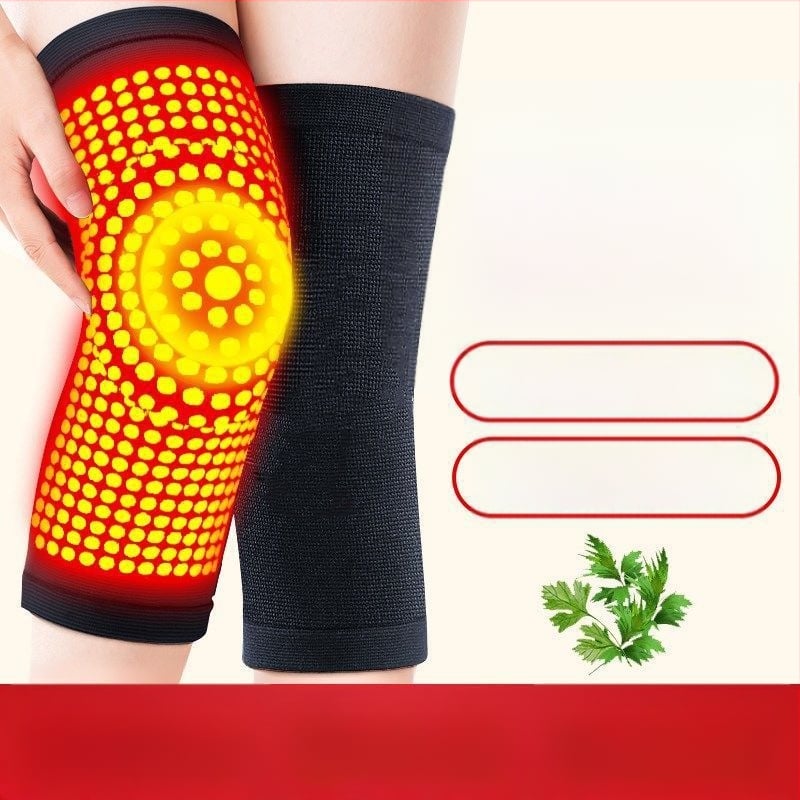 Джинджифилов протектор за коляното със самозагряваща се технология — универсален, спандекс, защита на коляното, 6 часа топлина