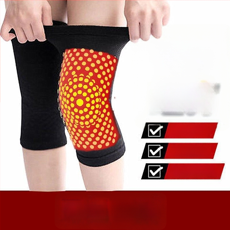 Джинджифилов протектор за коляното със самозагряваща се технология — универсален, спандекс, защита на коляното, 6 часа топлина