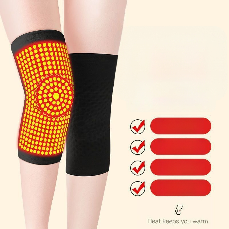 Джинджифилов протектор за коляното със самозагряваща се технология — универсален, спандекс, защита на коляното, 6 часа топлина