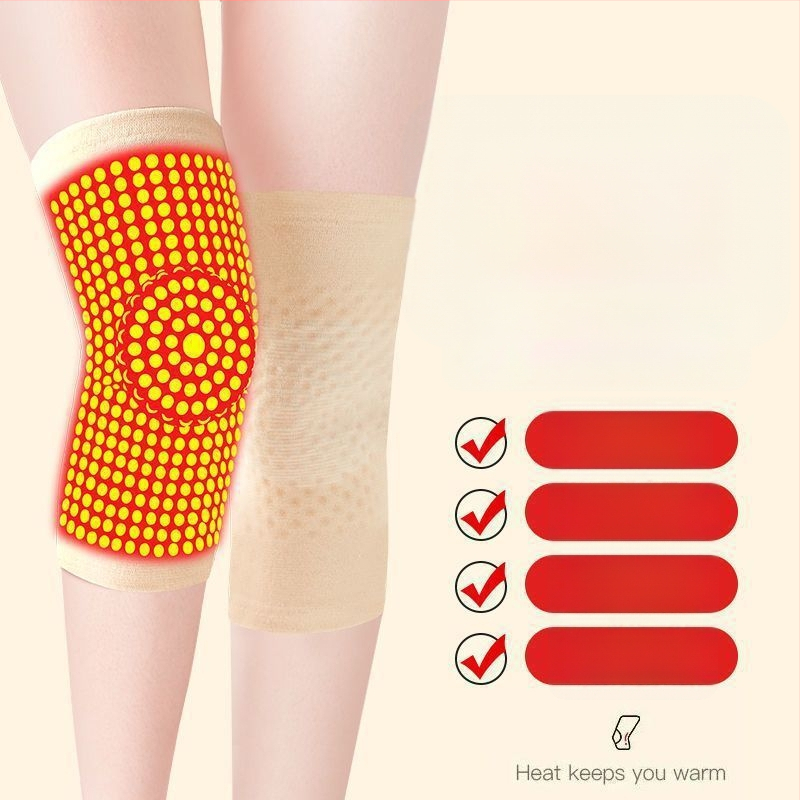 Джинджифилов протектор за коляното със самозагряваща се технология — универсален, спандекс, защита на коляното, 6 часа топлина