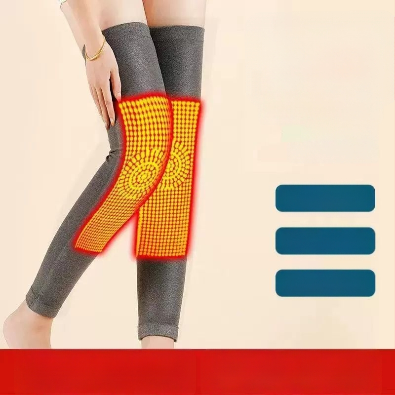 Джинджифилов протектор за коляното със самозагряваща се технология — универсален, спандекс, защита на коляното, 6 часа топлина