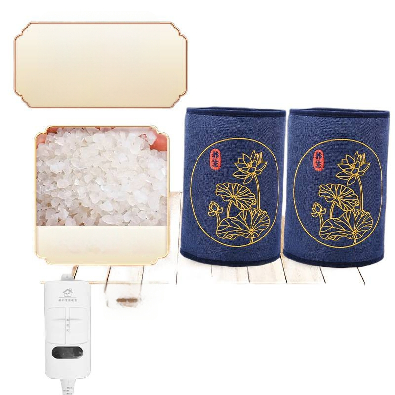 Elektriline soojendav põlvepatja soola kotikesega ja moksibustiooni kuuma kompressi jaoks koduseks füsioteraapias