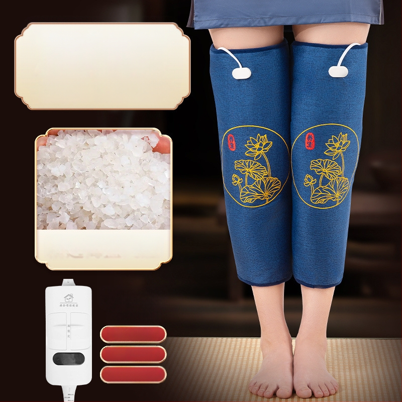 Elektriline soojendav põlvepatja soola kotikesega ja moksibustiooni kuuma kompressi jaoks koduseks füsioteraapias