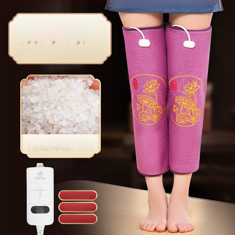 Elektriline soojendav põlvepatja soola kotikesega ja moksibustiooni kuuma kompressi jaoks koduseks füsioteraapias