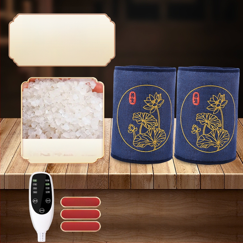 Elektriline soojendav põlvepatja soola kotikesega ja moksibustiooni kuuma kompressi jaoks koduseks füsioteraapias