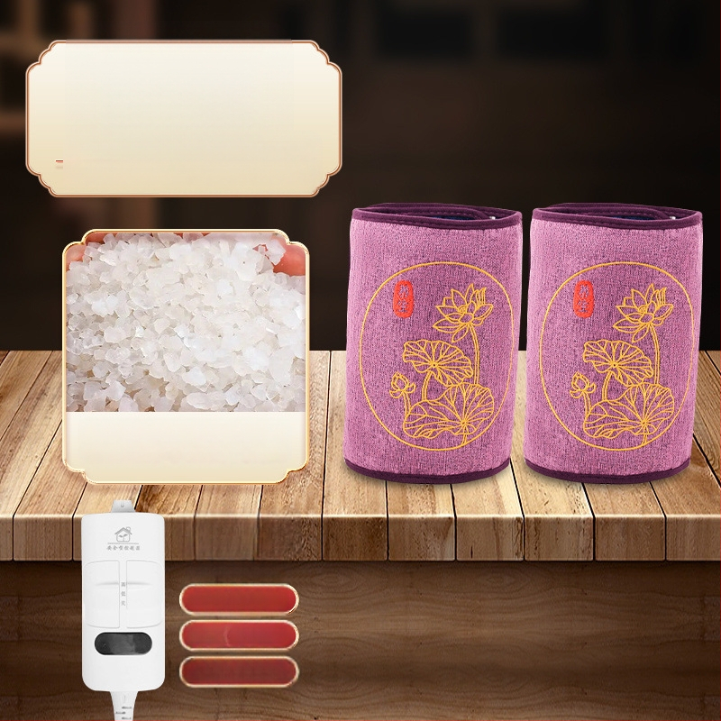 Elektriline soojendav põlvepatja soola kotikesega ja moksibustiooni kuuma kompressi jaoks koduseks füsioteraapias