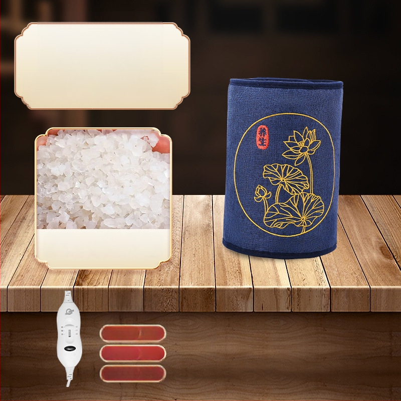 Elektriline soojendav põlvepatja soola kotikesega ja moksibustiooni kuuma kompressi jaoks koduseks füsioteraapias