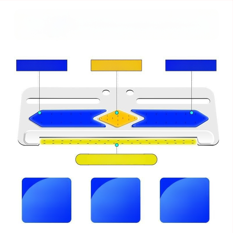 Странично COB LED осветление за камиони, 24V/12V, 8W, 5000K, 50 000 ч, голямо ултратънко