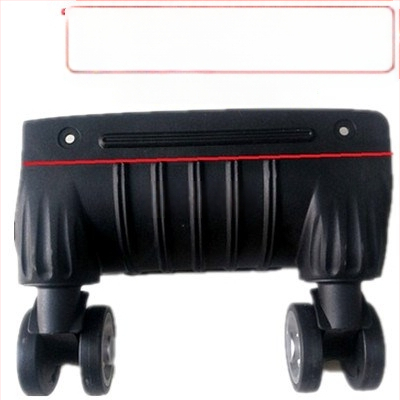 Bagažinių ratukai - vienos dalies konstrukcija, amortuojantys šokius, universali suderinamumas, ABS medžiaga