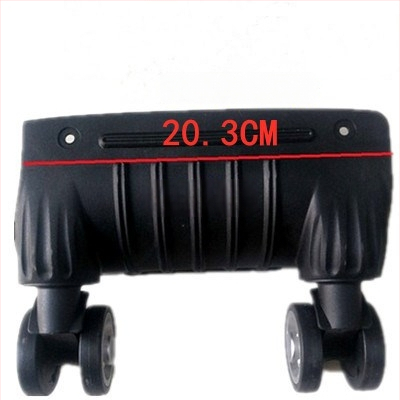 Bagažinių ratukai - vienos dalies konstrukcija, amortuojantys šokius, universali suderinamumas, ABS medžiaga