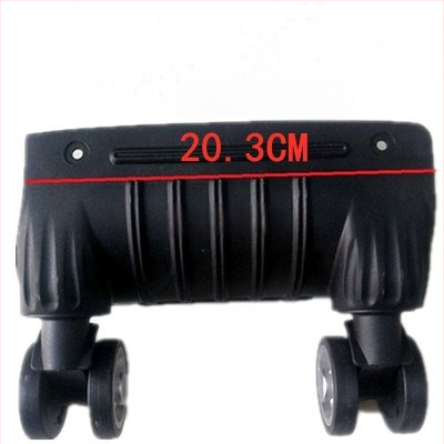 Bagažinių ratukai - vienos dalies konstrukcija, amortuojantys šokius, universali suderinamumas, ABS medžiaga