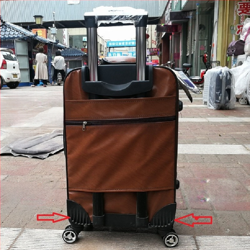 Bagažinių ratukai - vienos dalies konstrukcija, amortuojantys šokius, universali suderinamumas, ABS medžiaga