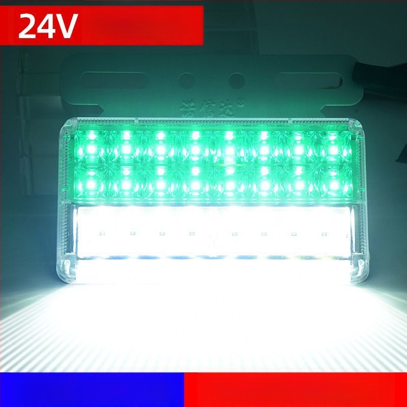 LED странична светлина за ремаркето на камион, 12/24V, IP68 водоустойчива, двойна редица LED, корпус от PC, живот 50 000 ч