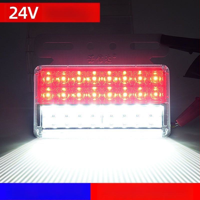LED странична светлина за ремаркето на камион, 12/24V, IP68 водоустойчива, двойна редица LED, корпус от PC, живот 50 000 ч