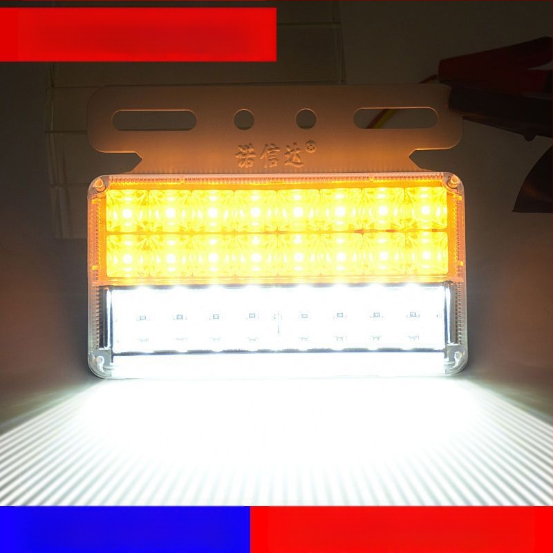 LED странична светлина за ремаркето на камион, 12/24V, IP68 водоустойчива, двойна редица LED, корпус от PC, живот 50 000 ч