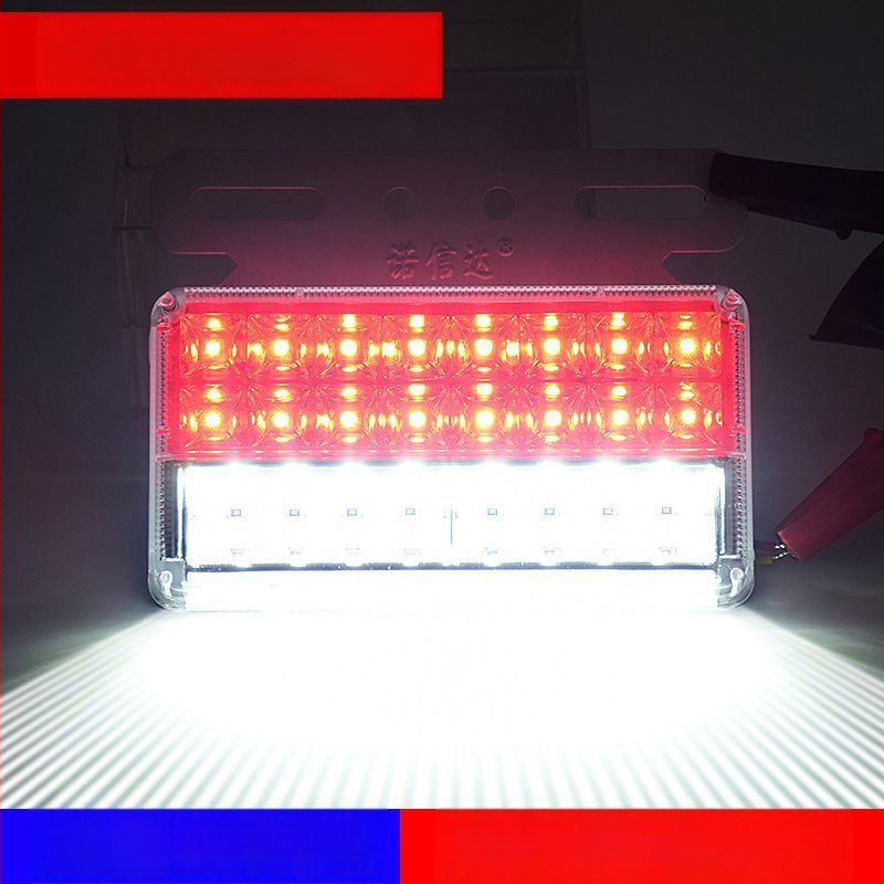 LED странична светлина за ремаркето на камион, 12/24V, IP68 водоустойчива, двойна редица LED, корпус от PC, живот 50 000 ч