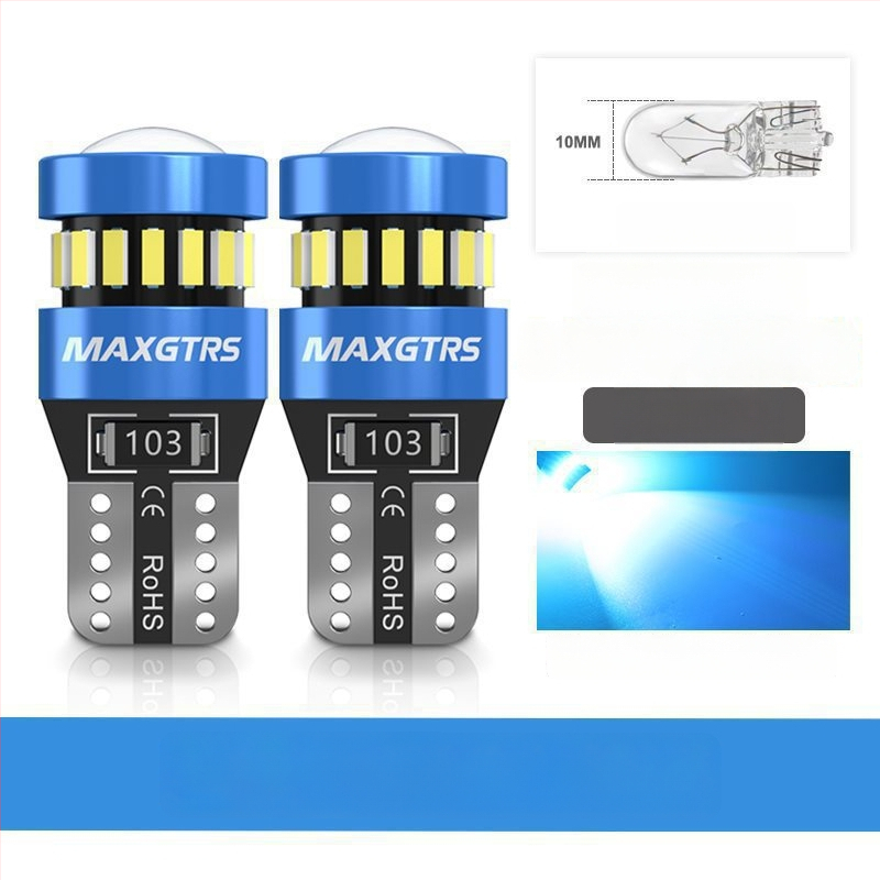 12V T10 LED крушка с леща за W5W светлина за позиционна светлина и светлина на регистрационния номер – универсално plug-in